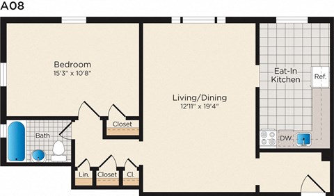 a floor plan of a living room with a kitchen and a dining room